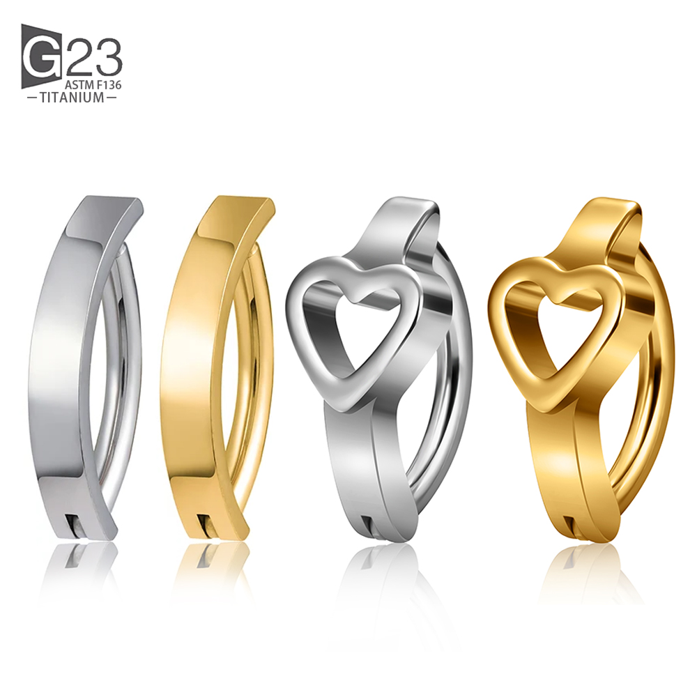 Curved Spring Bar - Anillo de ombligo ASTM F136 de