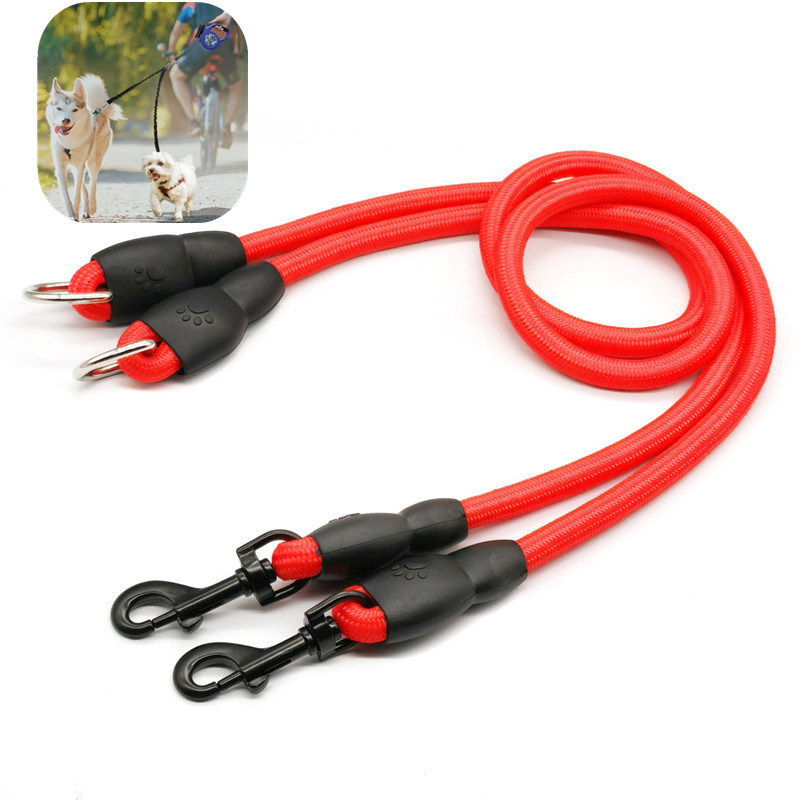 Leather Strap Quick Release - Correa doble para perro, accesorio desmontable