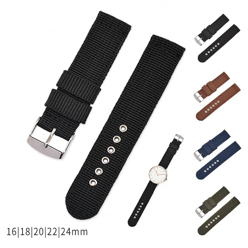 Canvas Strap Watch - Correa de nailon suave y cómoda,