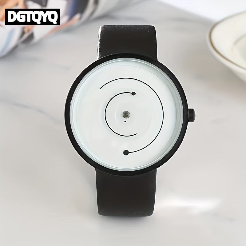 Leather Watch Band Men - Reloj creativo a la moda para