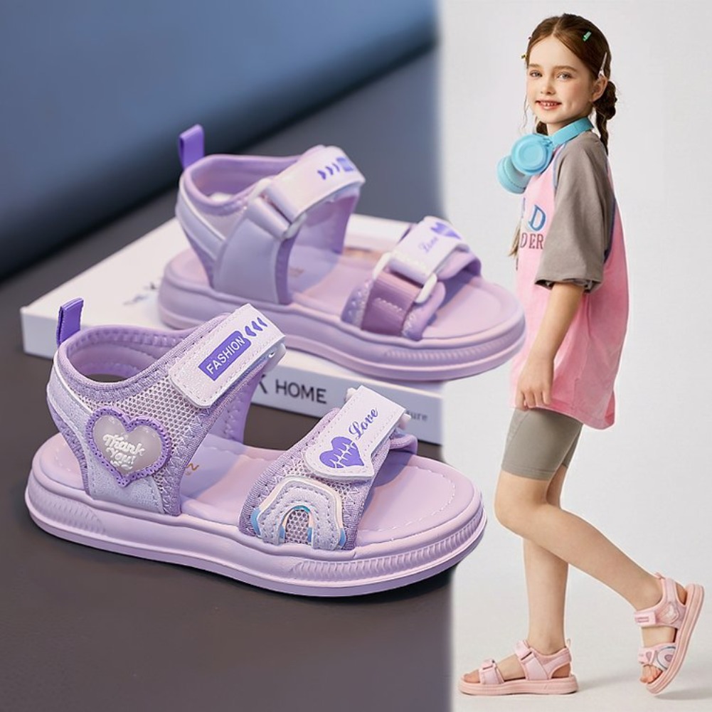 Sport Loop Velcro - Sandalias de Princesa con Forma de