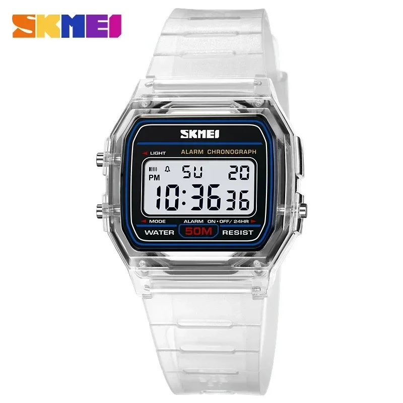 Rubber Strap Diver - Reloj de pulsera SKMEI 2056 transparente