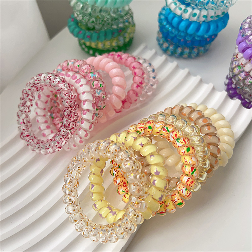 Silicone Band Women - 6 uds dulce lindo colorido espiral