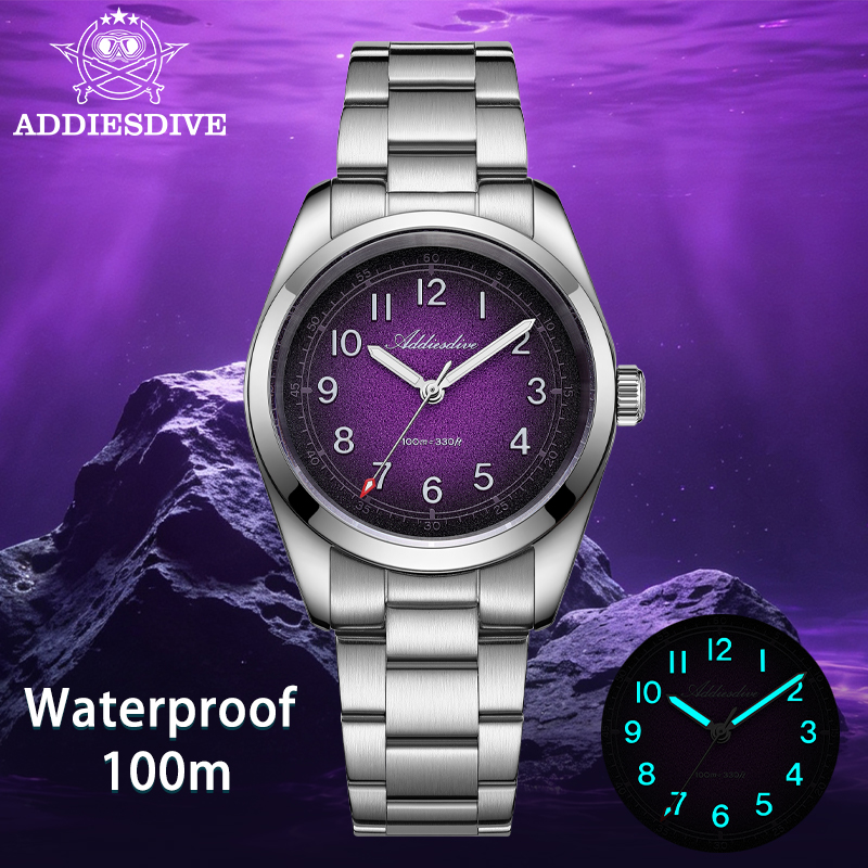 Stainless Bracelet Diver - ADDIESDIVE 2026 Nuevo Reloj de Cuarzo