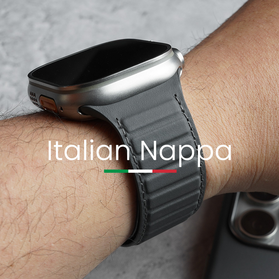 Suede Strap Watch - Correa magnética de napa genuina para