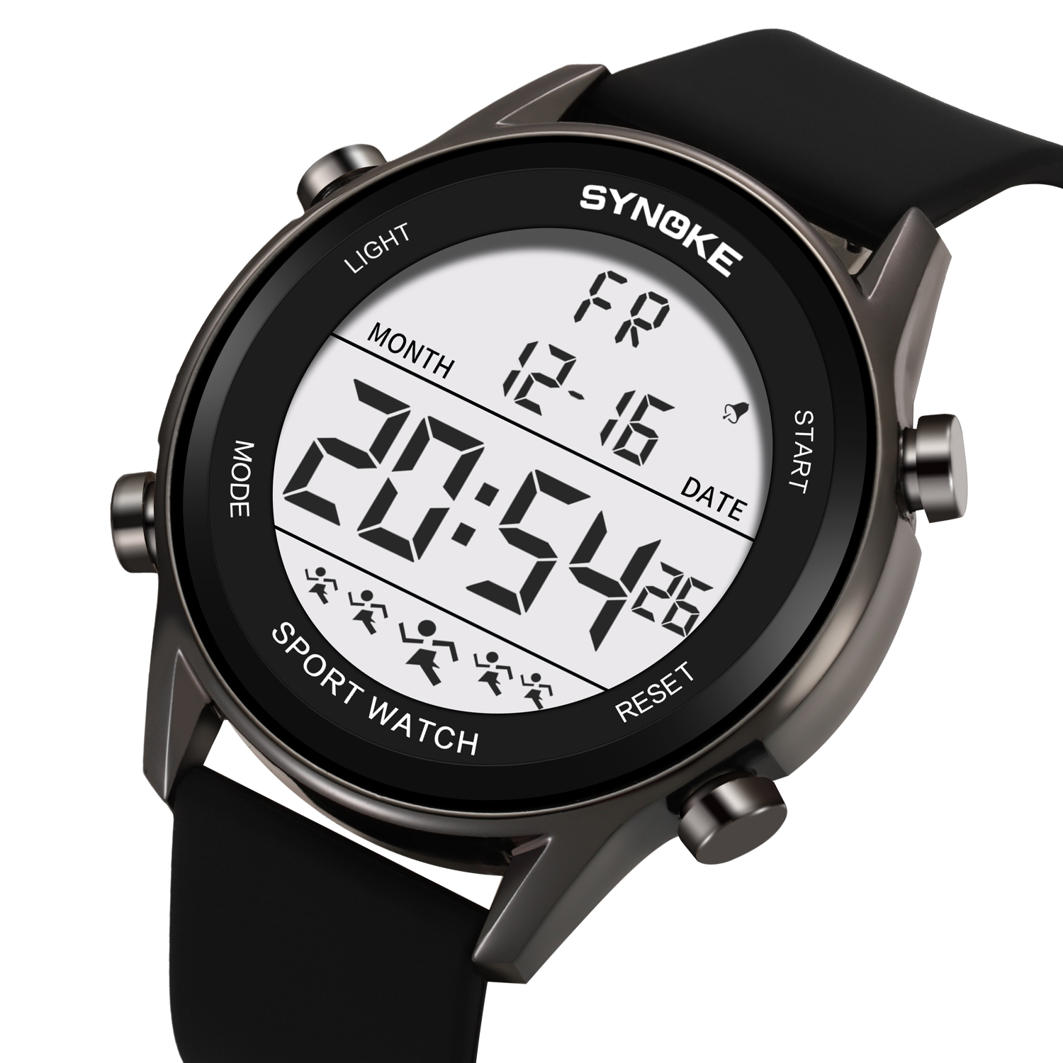 Rubber Strap Diver - SYNOKE-reloj Digital 9825A para hombre, resistente