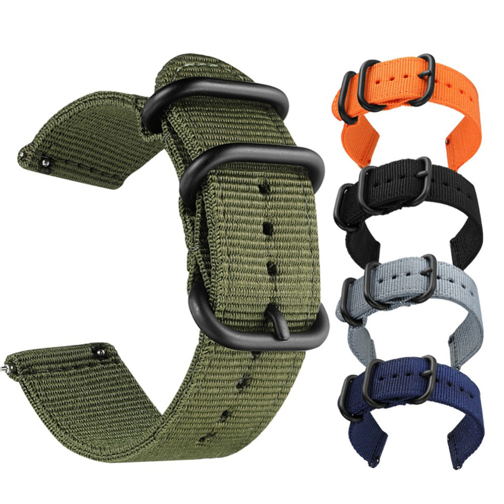 Canvas Strap Watch - Correa deportiva de nailon de lona