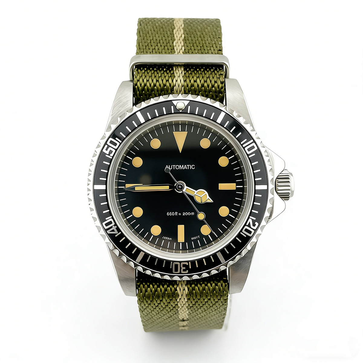 Tropic Strap Vintage - Reloj de buceo retro de 39,5