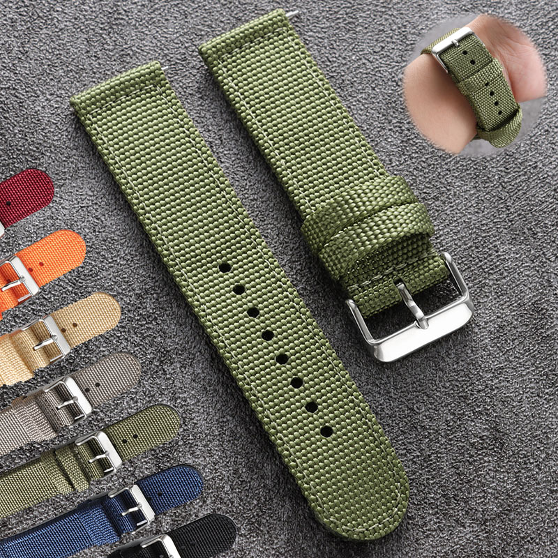 Canvas Strap Watch - Correa de nailon para reloj Seiko,