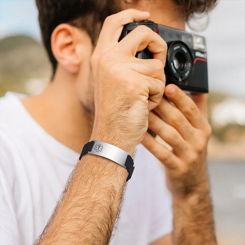Pulsera de Identificación Médi - Silicone Band Women reseña y precio