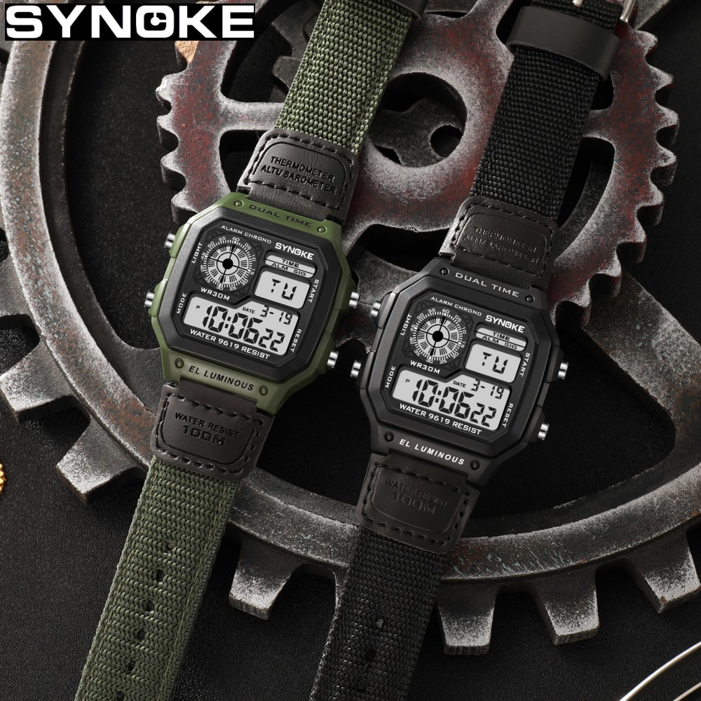 Reloj Digital militar Synoke p - Canvas Strap Watch reseña y precio