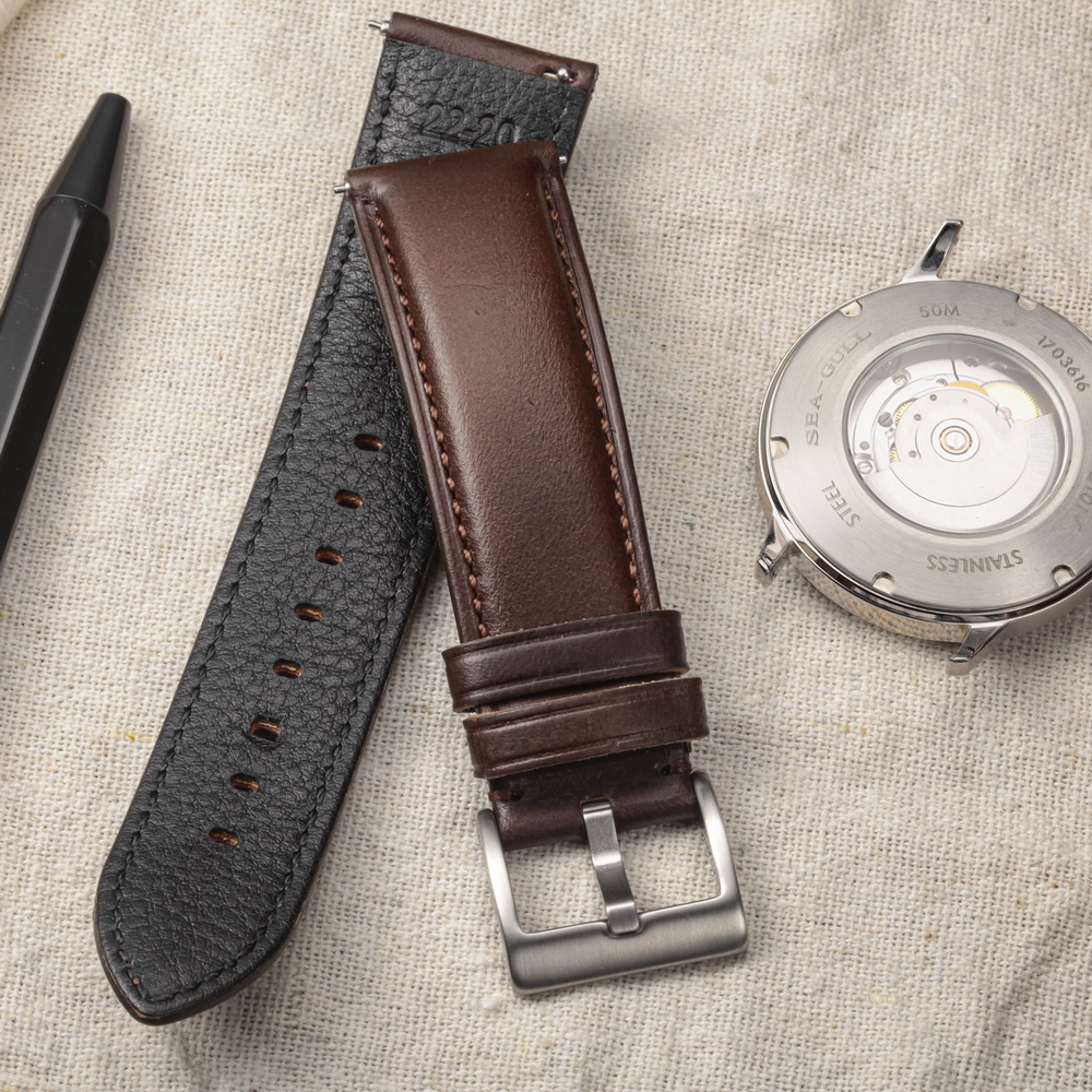 Correas de reloj Hemsut de cue - Leather Strap Quick Release reseña y precio