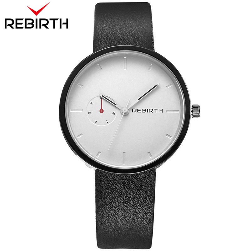 Rebirth-Reloj de pulsera con c - Leather Watch Band Men reseña y precio
