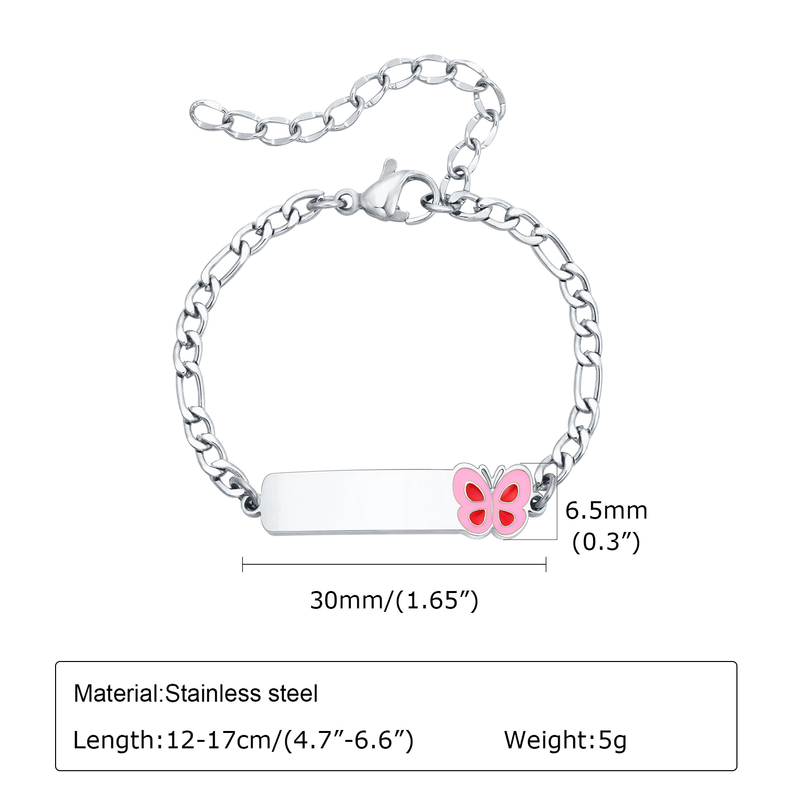 Vnox-regalo de bautismo person - Butterfly Clasp Deployant reseña y precio