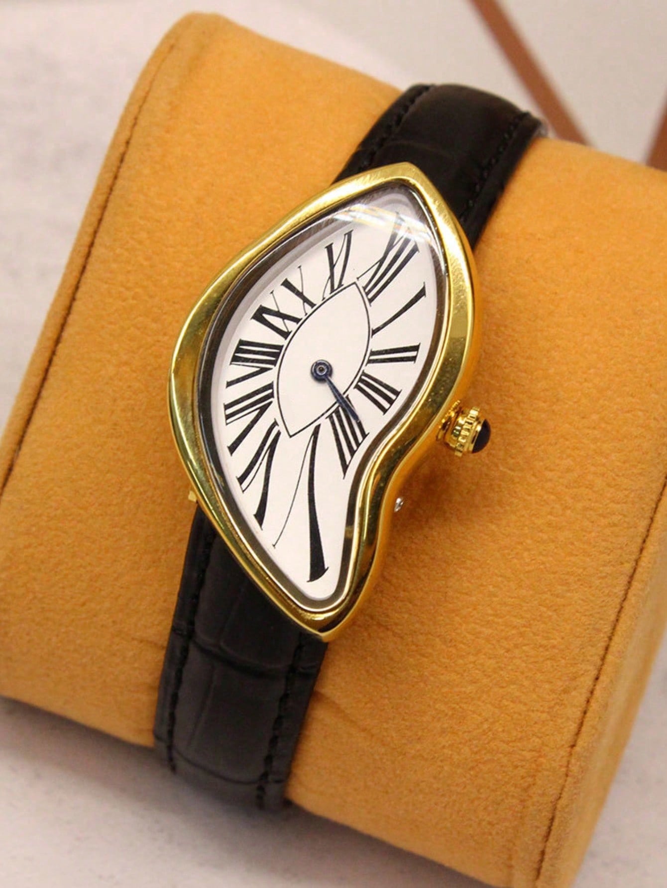 Reloj de Lujo Creative Melt pa - Leather Watch Band Men reseña y precio