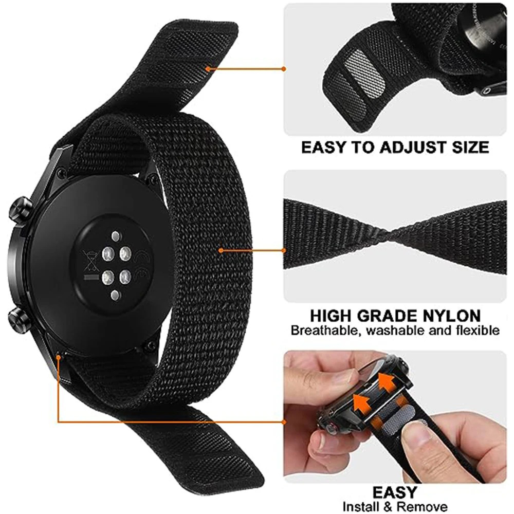 Correa de reloj de nailon con  - Sport Loop Velcro reseña y precio
