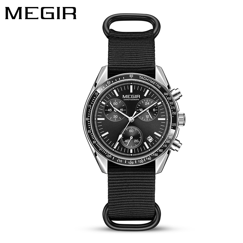 Reloj MEGIR 2247 de cuarzo de  - Canvas Strap Watch reseña y precio