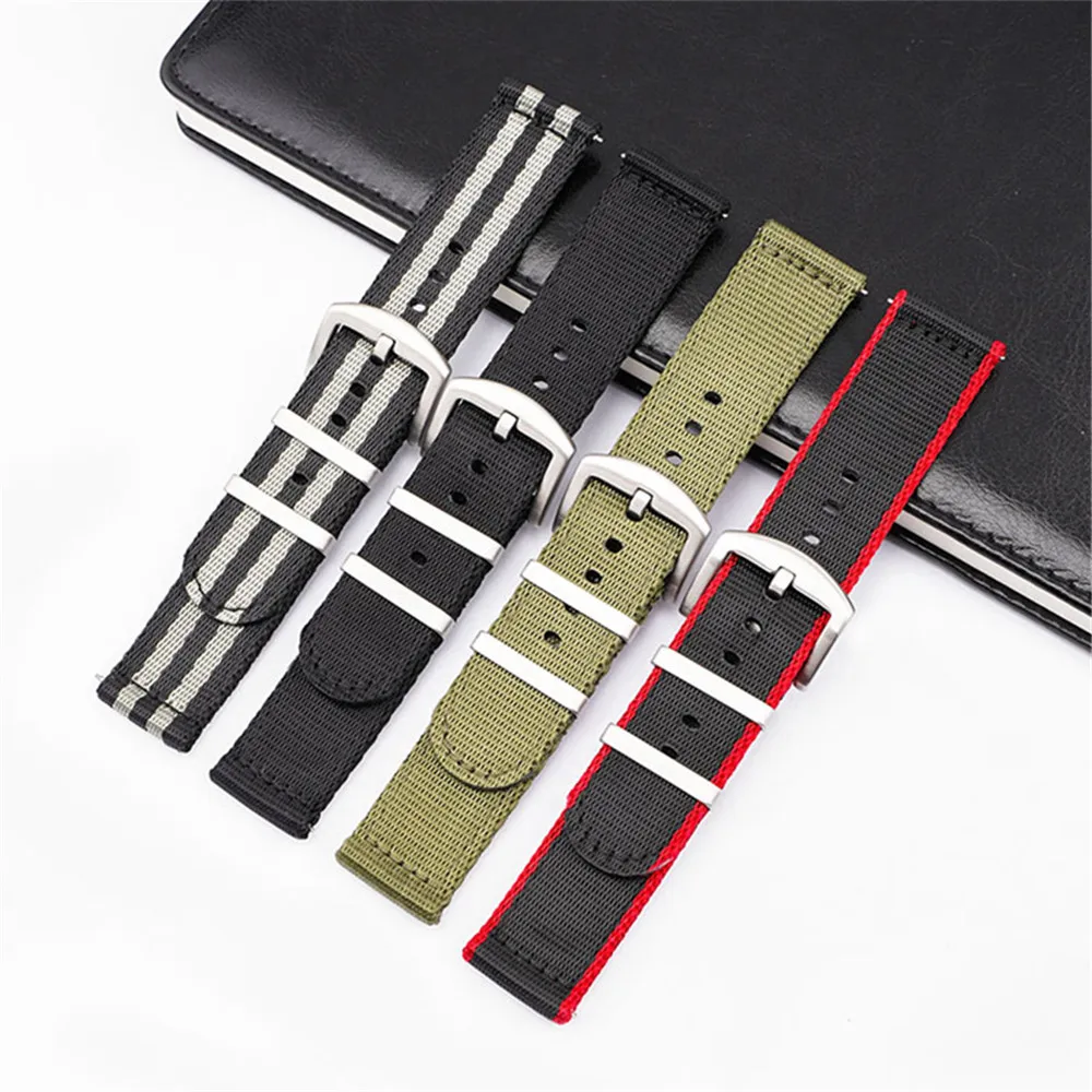 Correa de nailon de 18/20/22/2 - Canvas Strap Watch reseña y precio