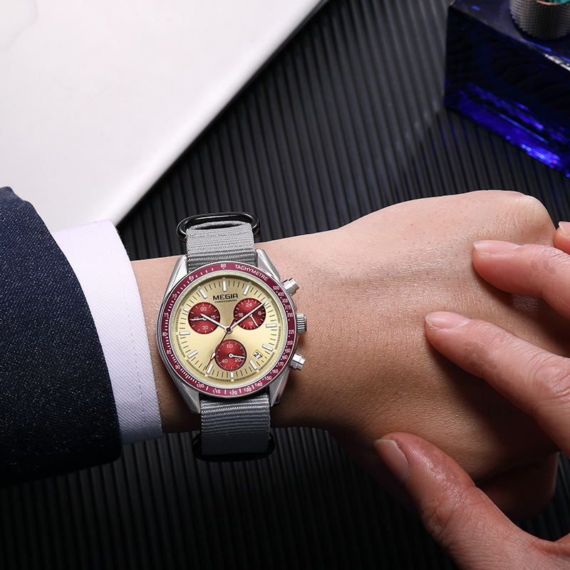 Reloj MEGIR 2247 Nuevo de Lujo - Canvas Strap Watch reseña y precio