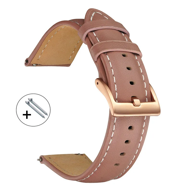 Correa de reloj de cuero genui - Leather Strap Quick Release reseña y precio