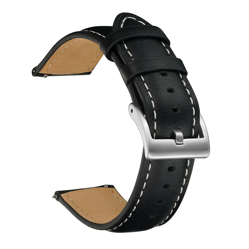 Correa de reloj de cuero genui - Leather Strap Quick Release reseña y precio