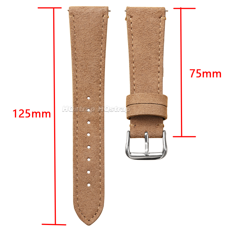 Correa de cuero de ante de 20m - Suede Strap Watch reseña y precio