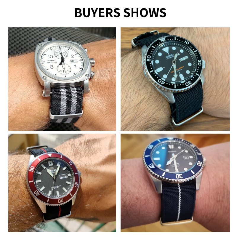 Correa de reloj del ejército f - Nato Strap Nylon reseña y precio