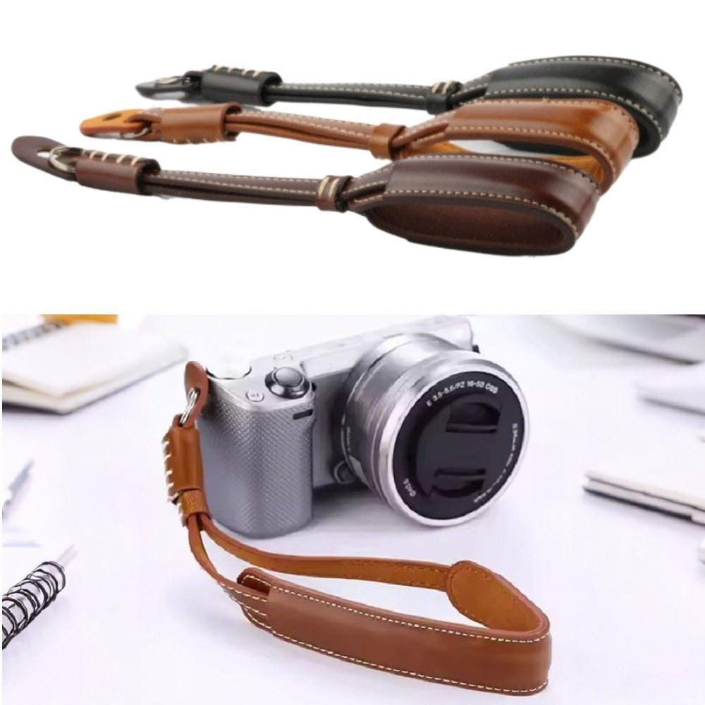 Correa de muñeca para cámara d - Leather Strap Quick Release reseña y precio