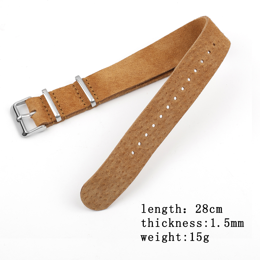 Correa de cuero genuino de gam - Nato Strap Nylon reseña y precio