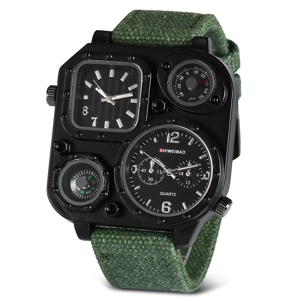 Relojes de cuarzo para hombre, - Canvas Strap Watch reseña y precio