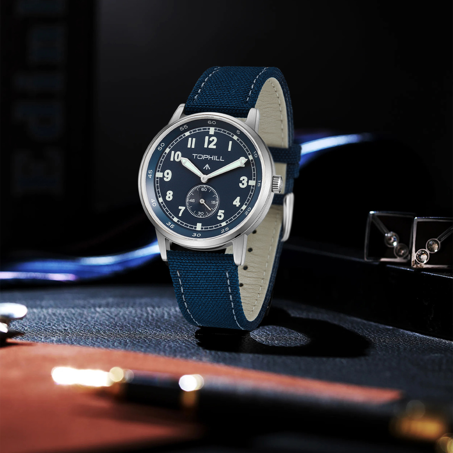 2025 nuevo TOPHILL TW099G 40mm - Canvas Strap Watch reseña y precio