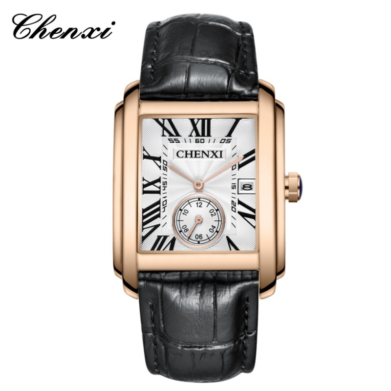 CHENXI 8216, relojes de pulser - Leather Watch Band Men reseña y precio