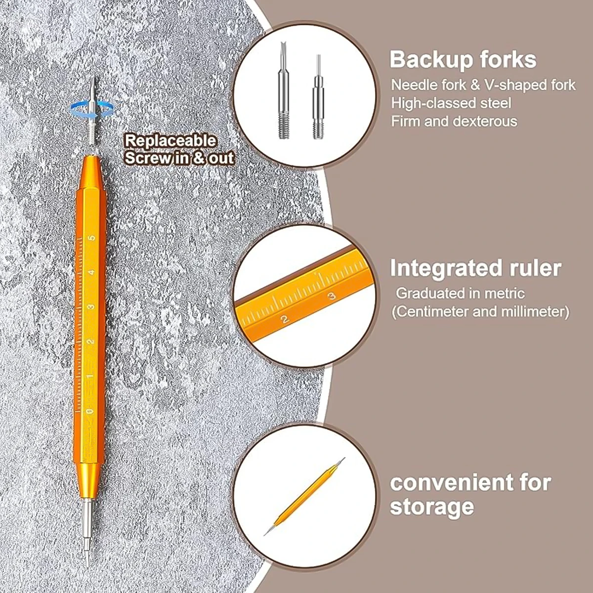 Herramienta de doble punta par - Spring Bar Tool Set reseña y precio