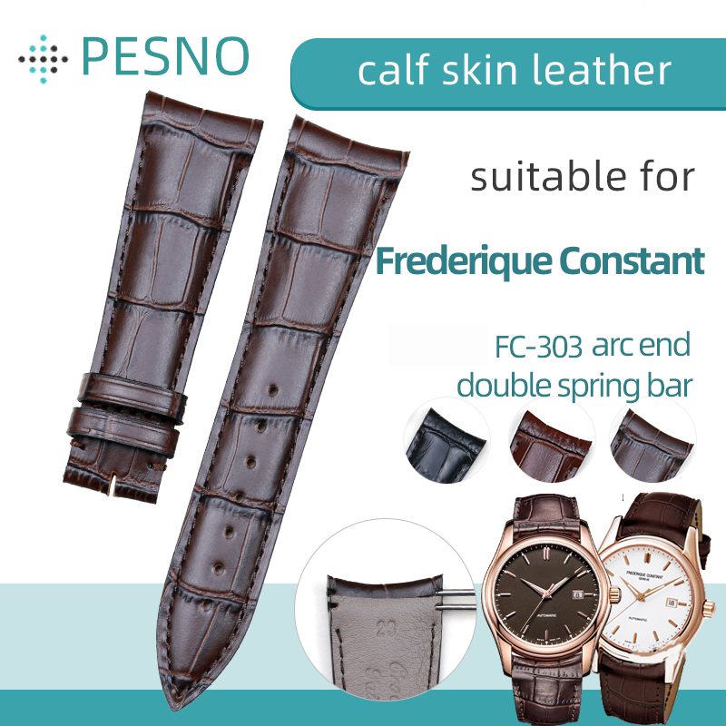 PESNO correas de reloj de piel - Curved Spring Bar reseña y precio