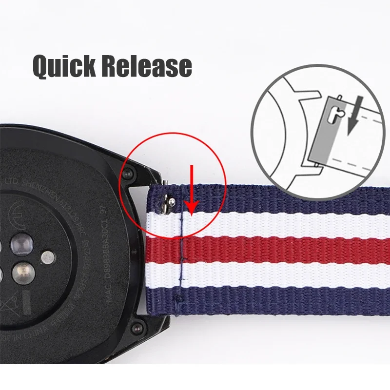 Correa de nailon tejido de 20m - Canvas Strap Watch reseña y precio