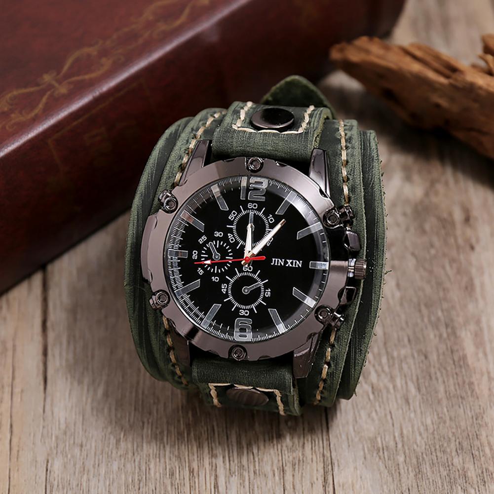 Reloj de cuarzo Retro para hom - Leather Watch Band Men reseña y precio