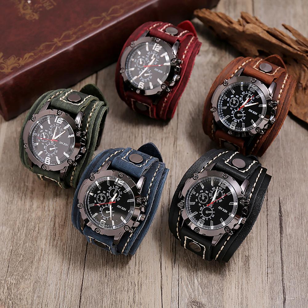 Reloj de cuarzo Retro para hom - Leather Watch Band Men reseña y precio