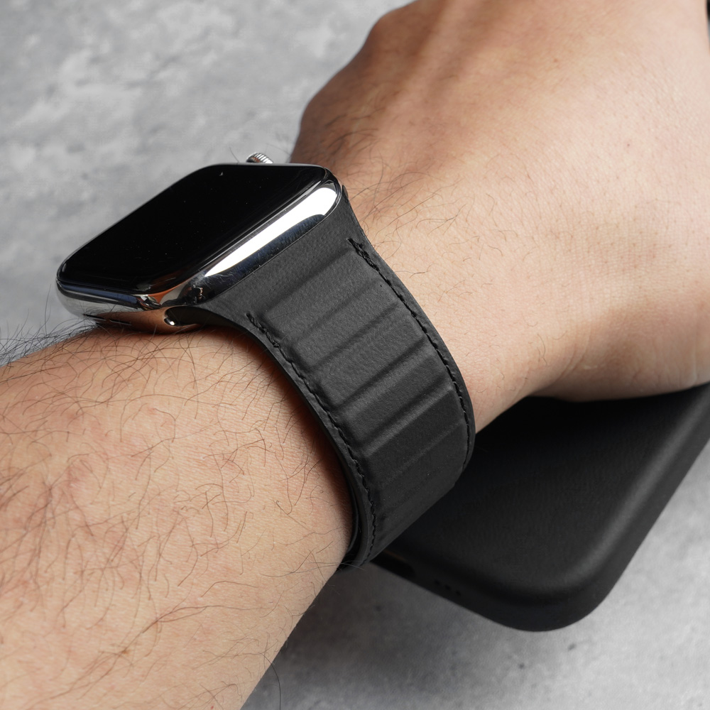Correa magnética de napa genui - Suede Strap Watch reseña y precio