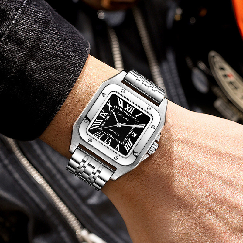 Reloj mecánico automático cuad - Butterfly Clasp Deployant reseña y precio