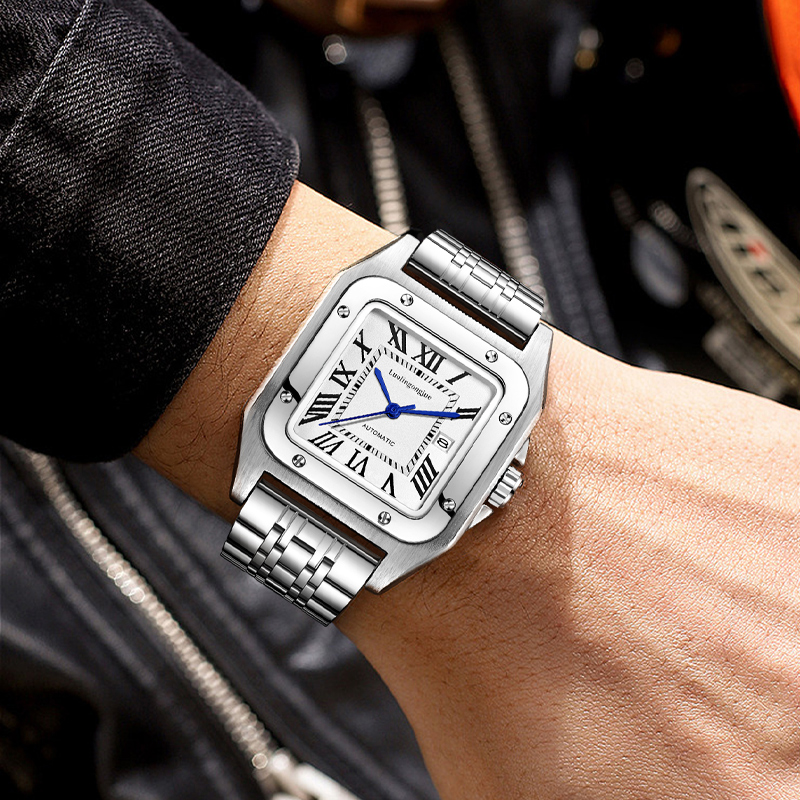 Reloj mecánico automático cuad - Butterfly Clasp Deployant reseña y precio