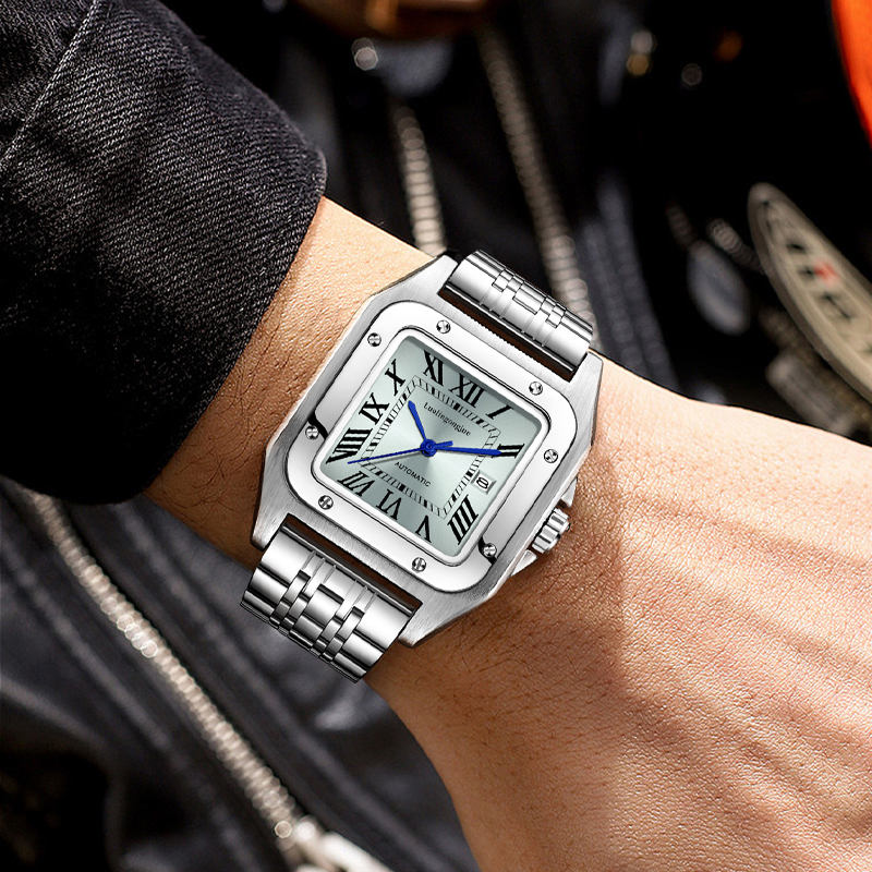 Reloj mecánico automático cuad - Butterfly Clasp Deployant reseña y precio
