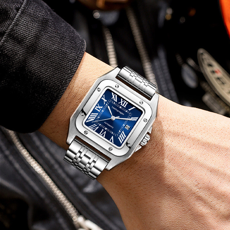Reloj mecánico automático cuad - Butterfly Clasp Deployant reseña y precio