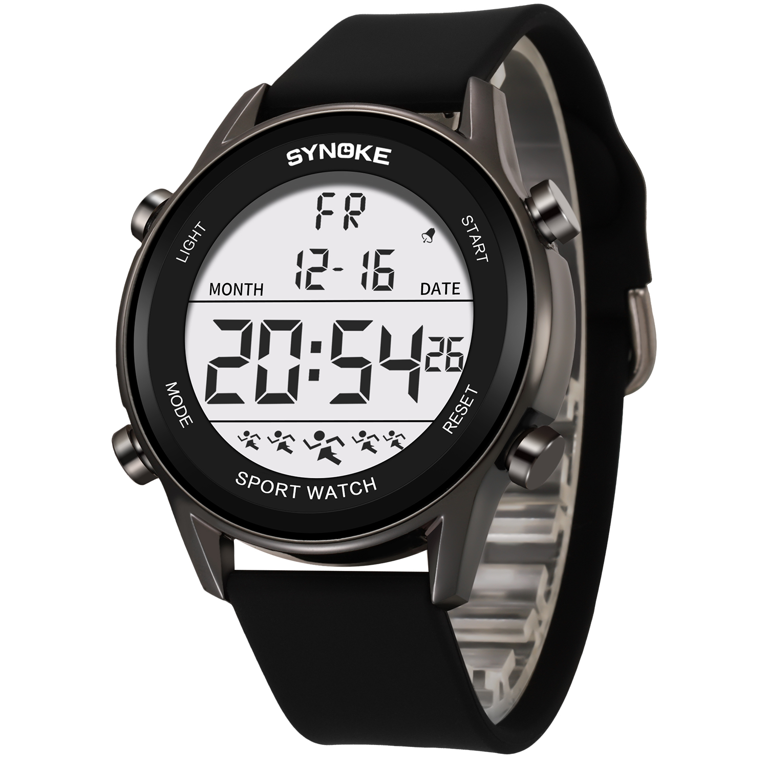 SYNOKE-reloj Digital 9825A par - Rubber Strap Diver reseña y precio