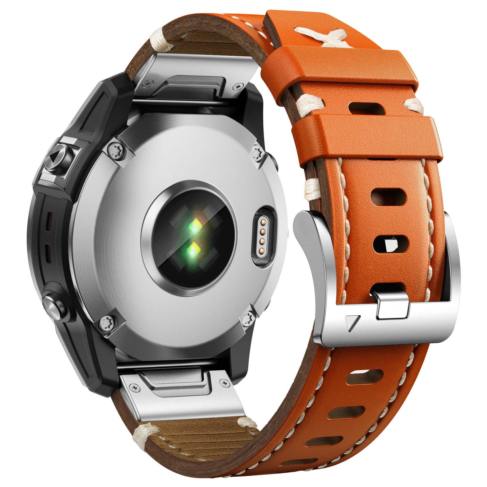 Correa de cuero genuino de 22  - Leather Strap Quick Release reseña y precio