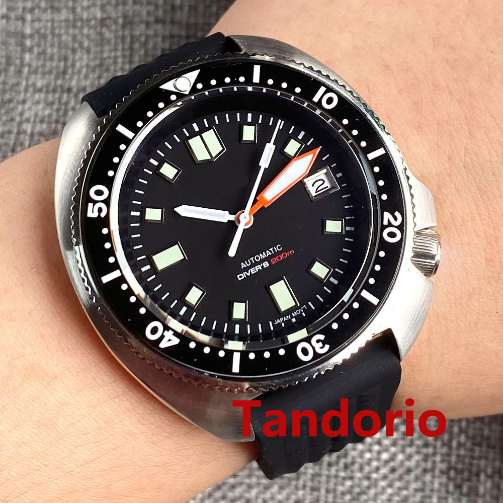 Reloj Tandorio de 44 mm para H - Rubber Strap Diver reseña y precio