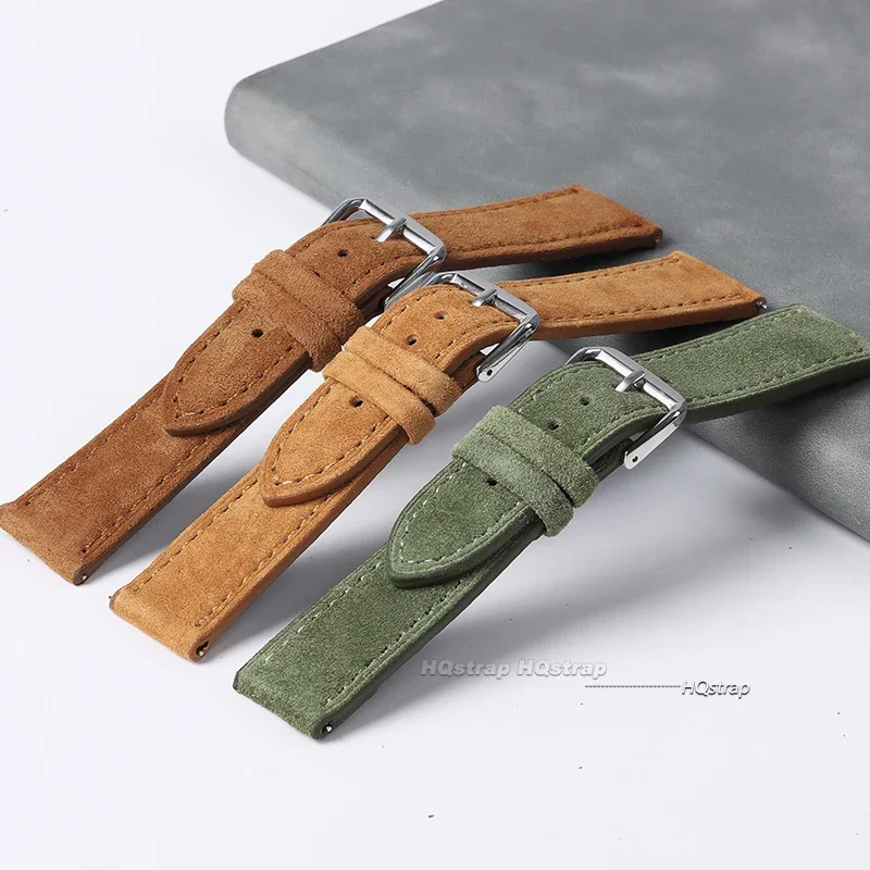 Correa de reloj de cuero genui - Suede Strap Watch reseña y precio