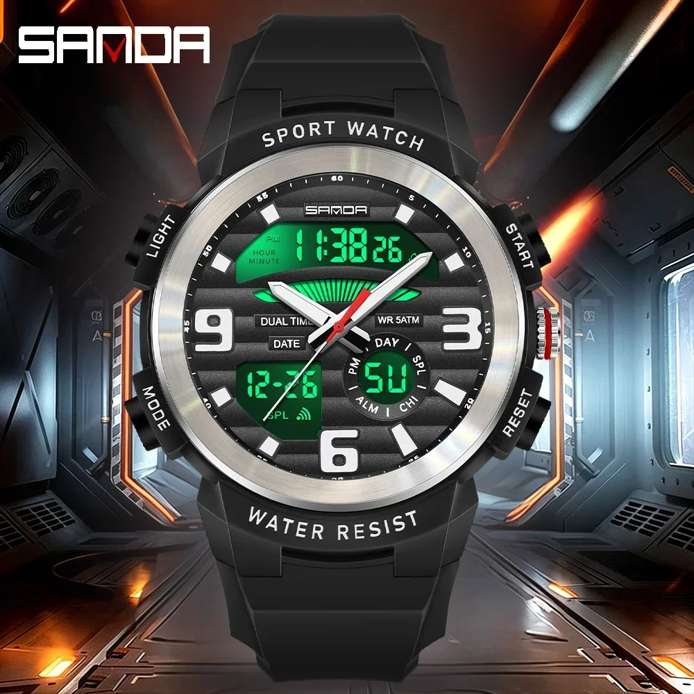 Reloj SANDA Multifunción para  - Rubber Strap Diver reseña y precio