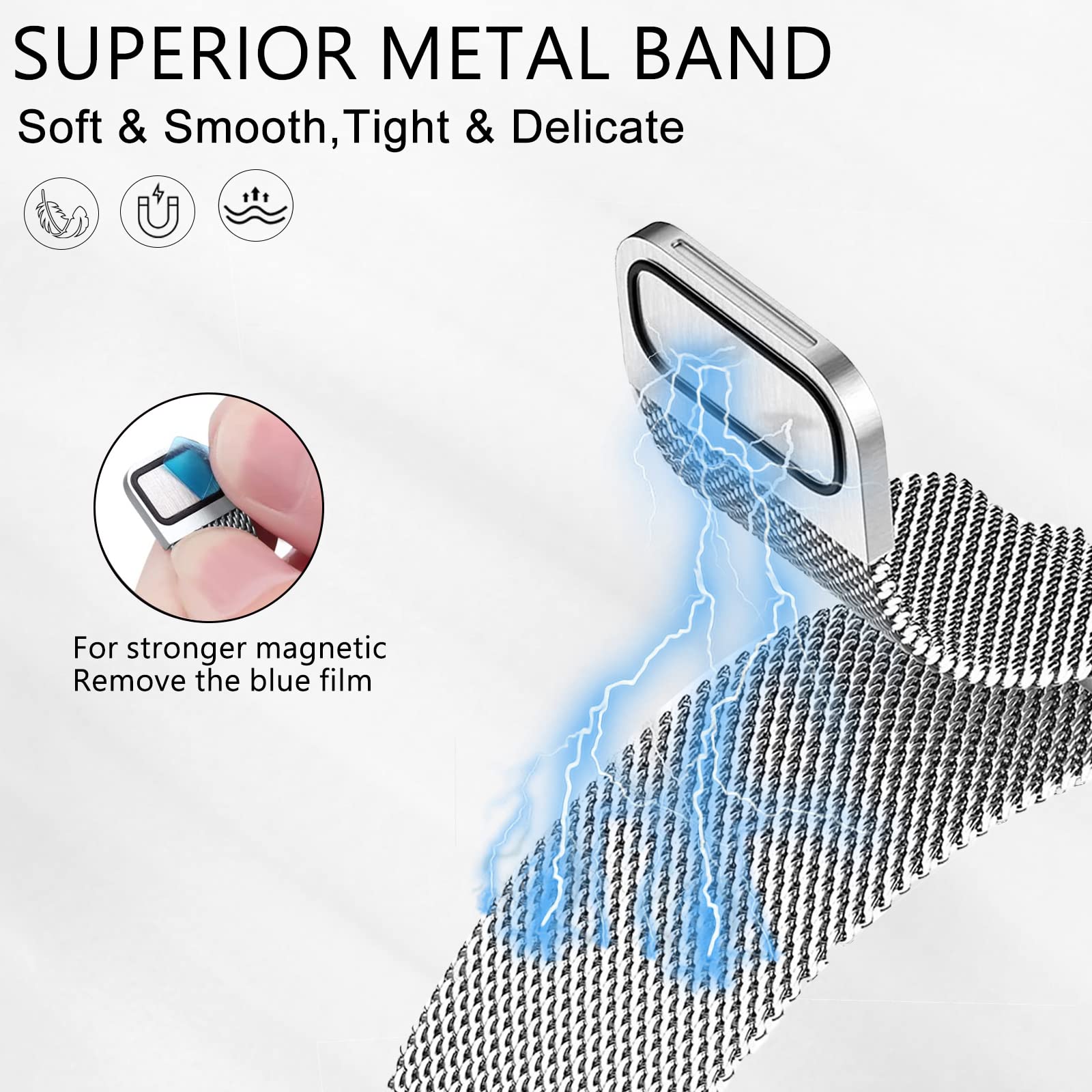 Bucle milanés para fitbit char - Milanese Loop Magnetic reseña y precio