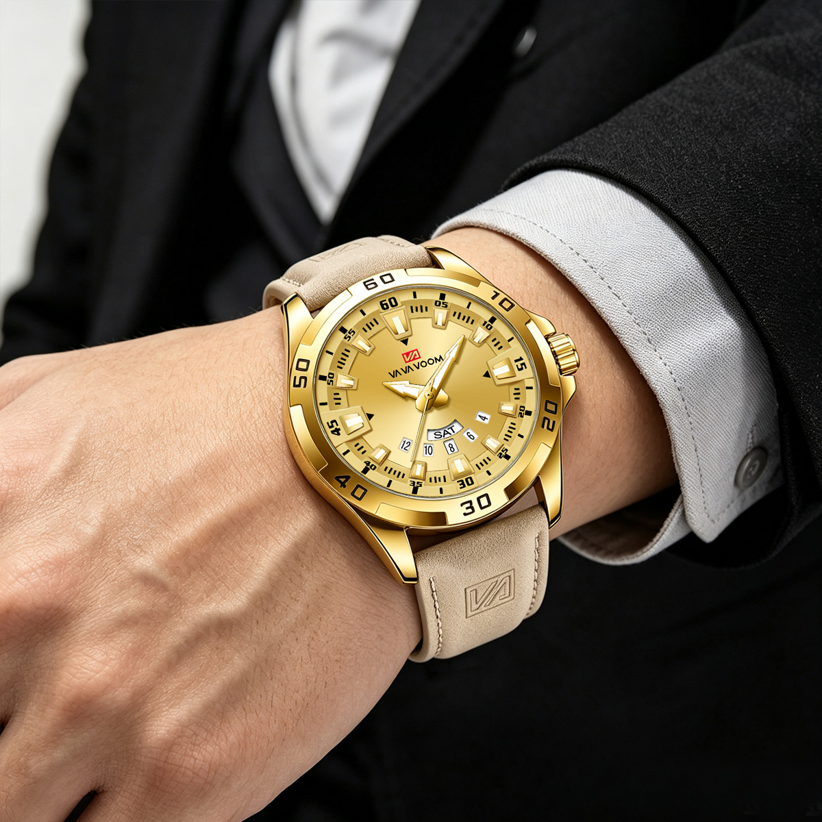 Reloj para hombre con correa d - Leather Watch Band Men reseña y precio
