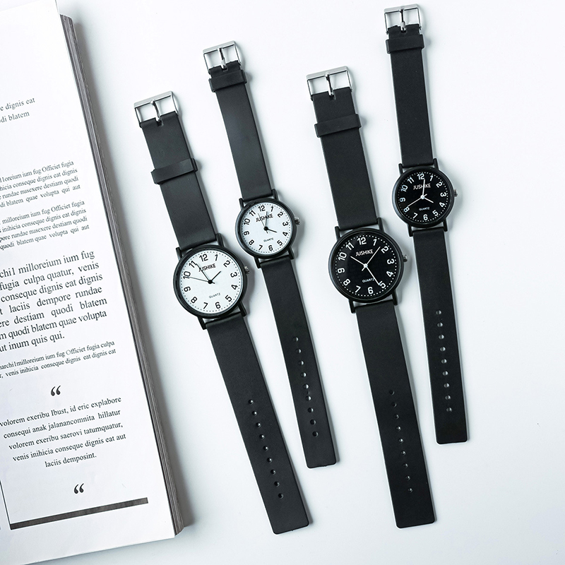 Reloj negro Simple, relojes de - Silicone Band Women reseña y precio
